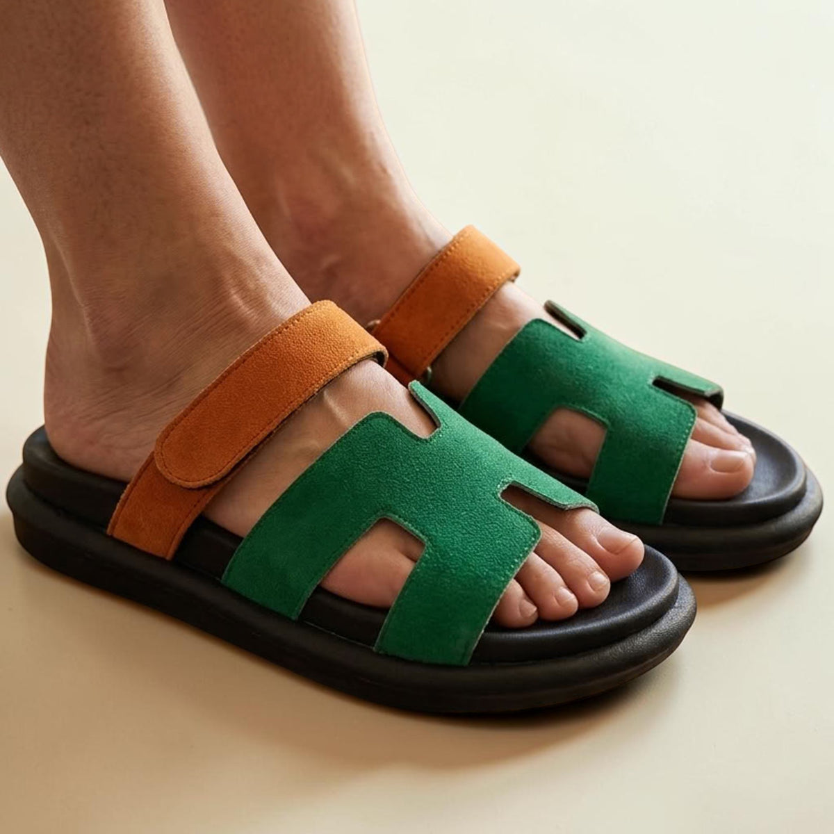 H-Strap Chypre Suede Slides - 1114|2950