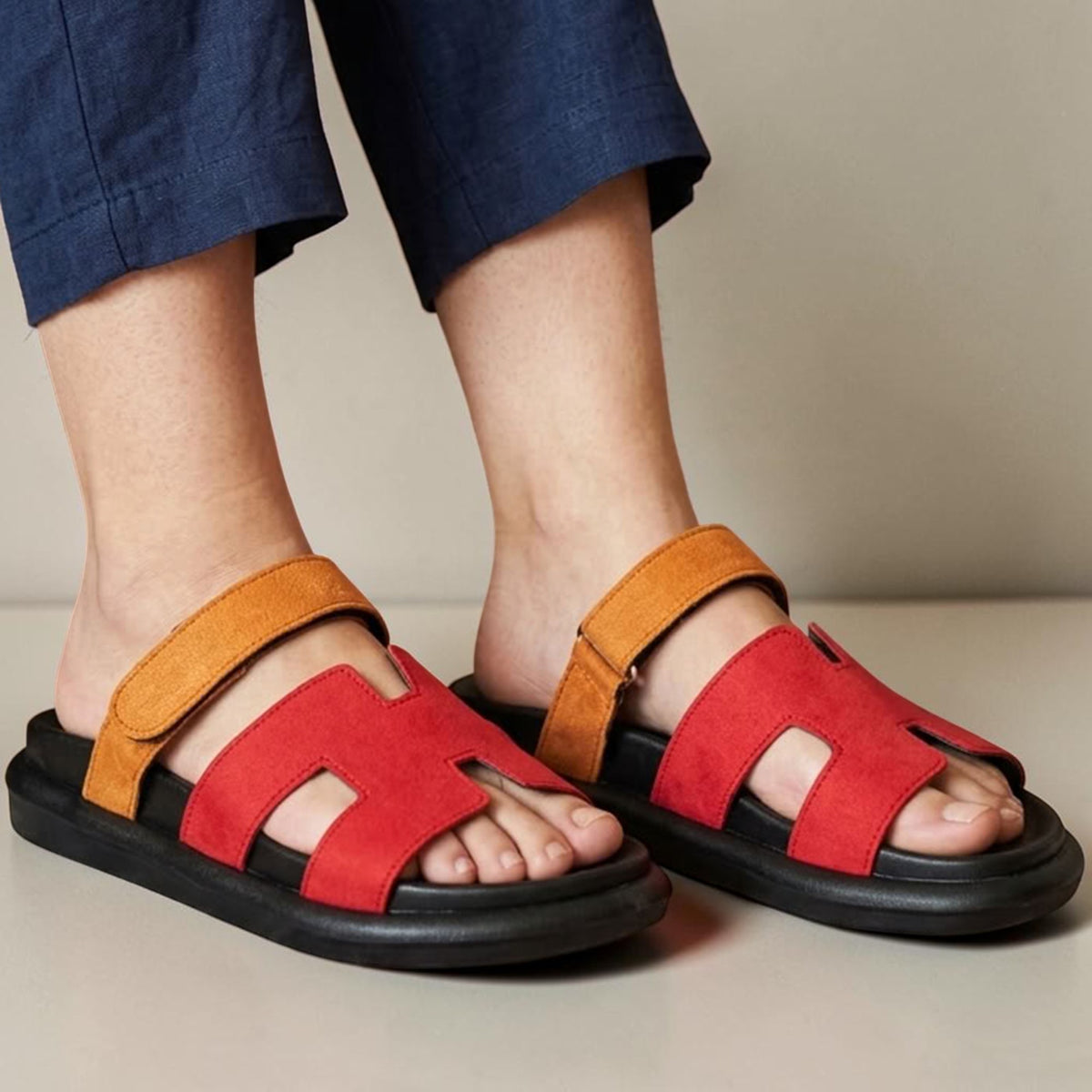 H-Strap Chypre Suede Slides - 1114|2950