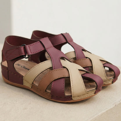 Hook Loop Medicated Wedge Sandals - HKLP|2850
