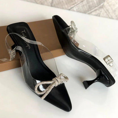 Kitten Heel Closed Toe Sandals - KBT|2650