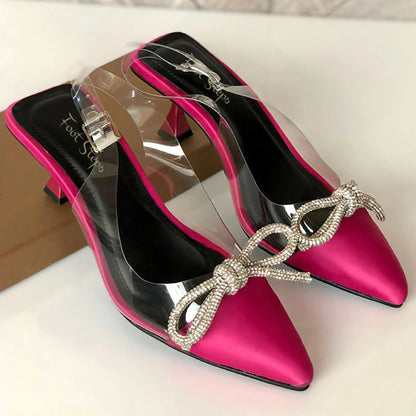 Kitten Heel Closed Toe Sandals - KBT|2650
