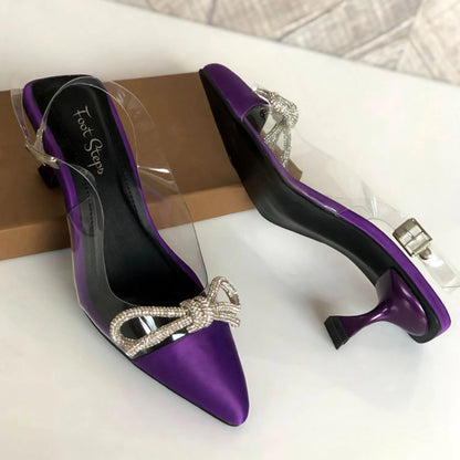 Kitten Heel Closed Toe Sandals - KBT|2650
