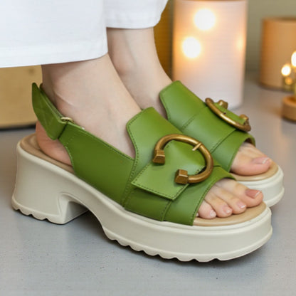 Lug Sole Wedge Sandals - LSB|2675