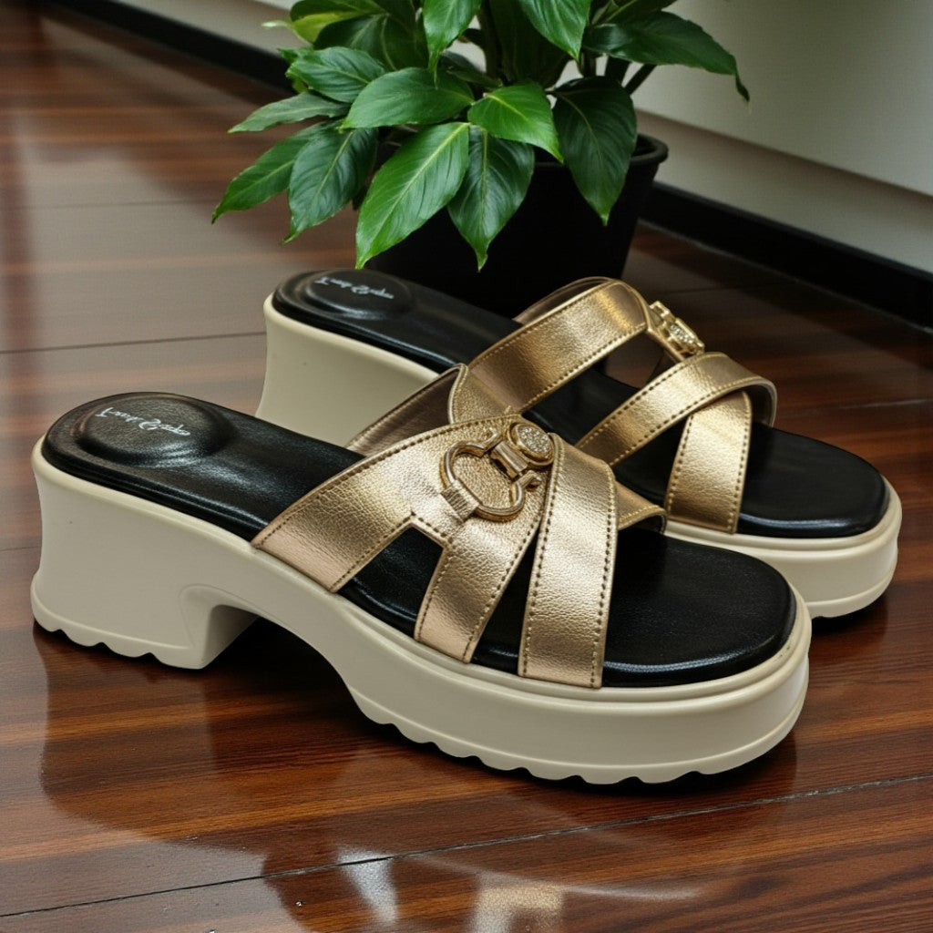 Lug Sole Wedge Heels Sandal - LSH|2550