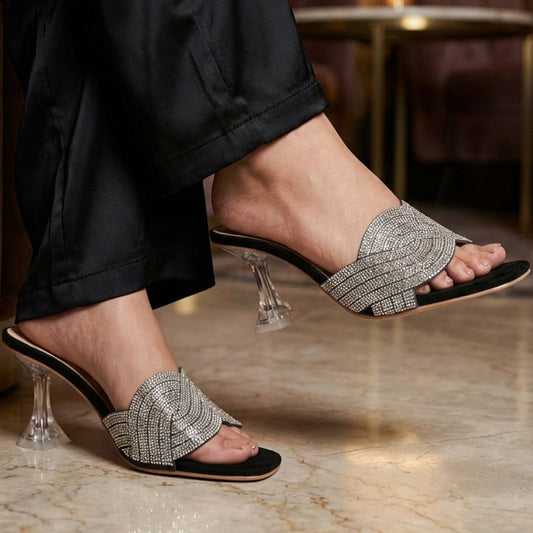 Embellished Crystal Heels - LTH|2675