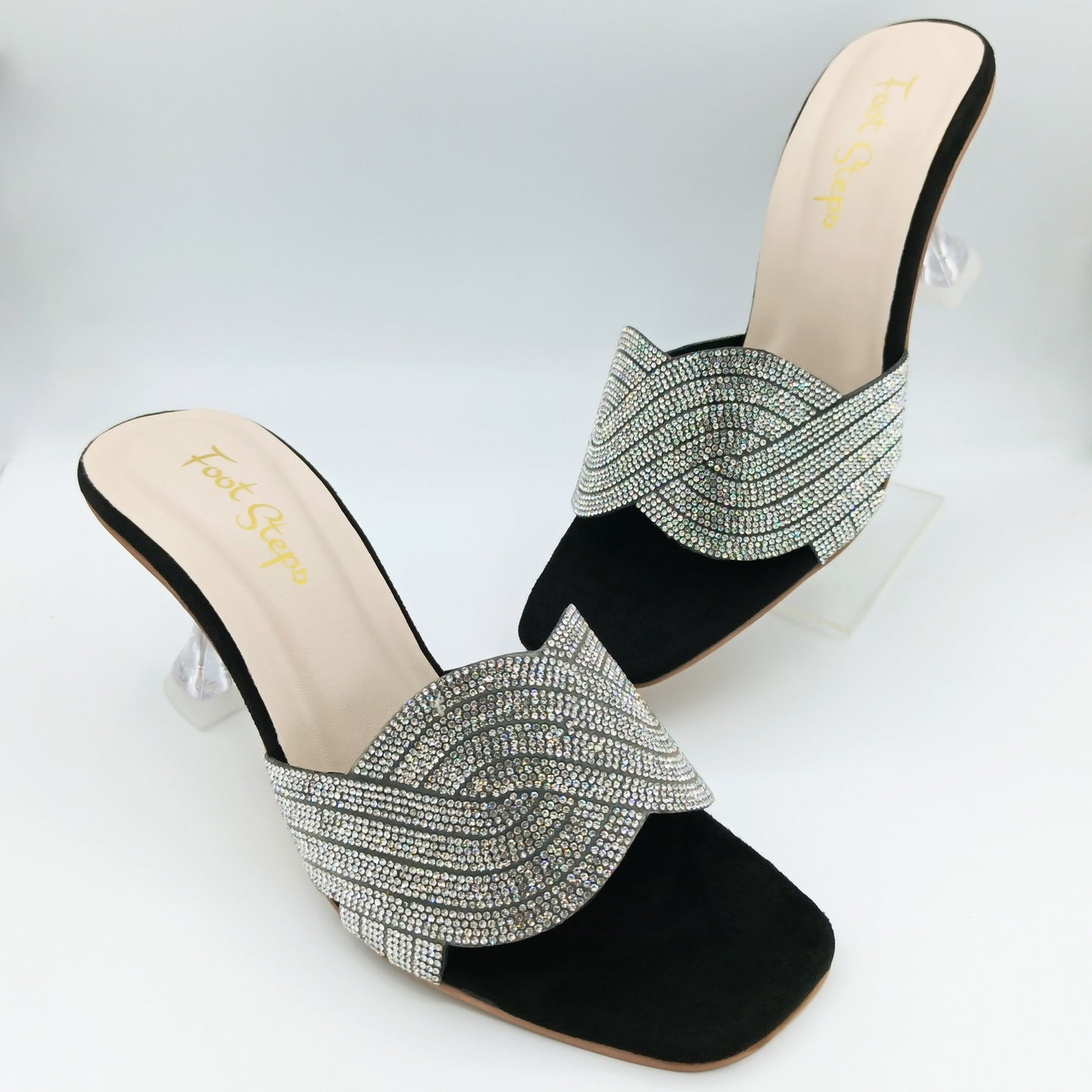 Embellished Crystal Heels - LTH21675