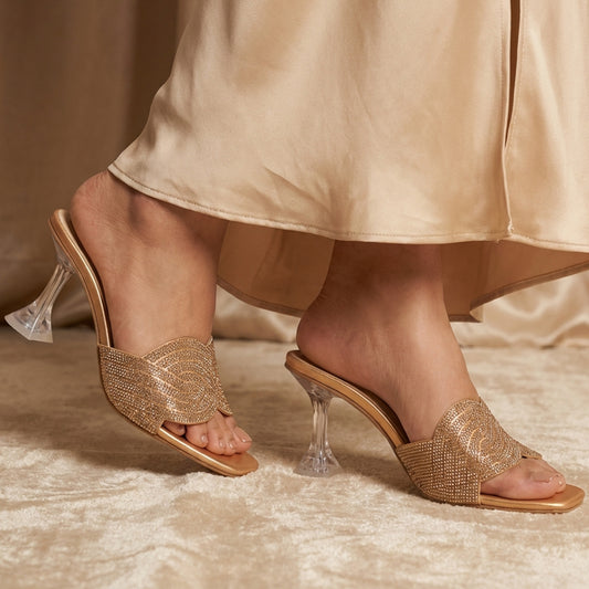 Embellished Crystal Heels - LTH|2675