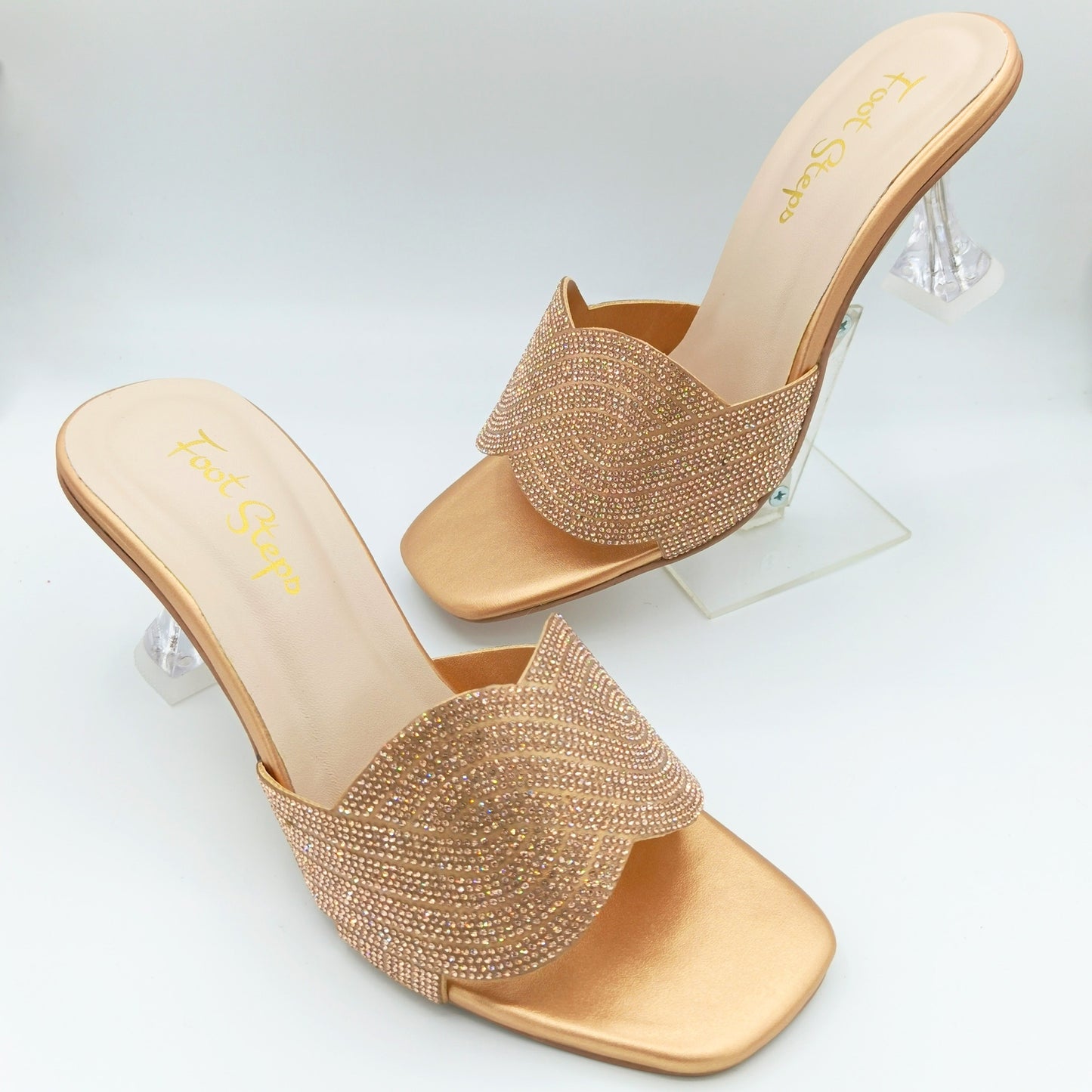 Embellished Crystal Heels - LTH21675