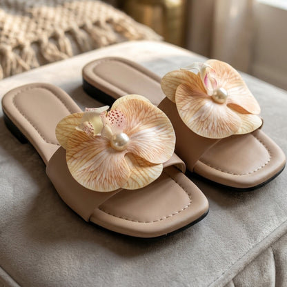Flora Petal Flat Slides - MBFF|1965