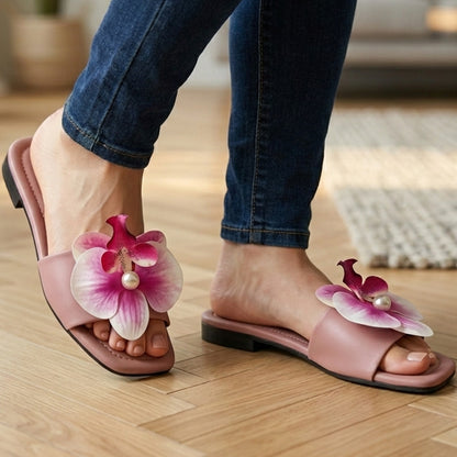 Flora Petal Flat Slides - MBFF|1965