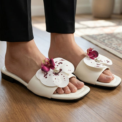 Flora Petal Flat Slides - MBFF|1965