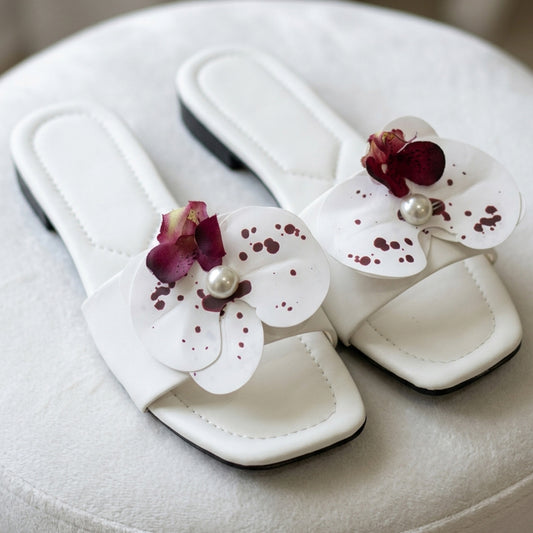 Flora Petal Flat Slides - MBFF|1965