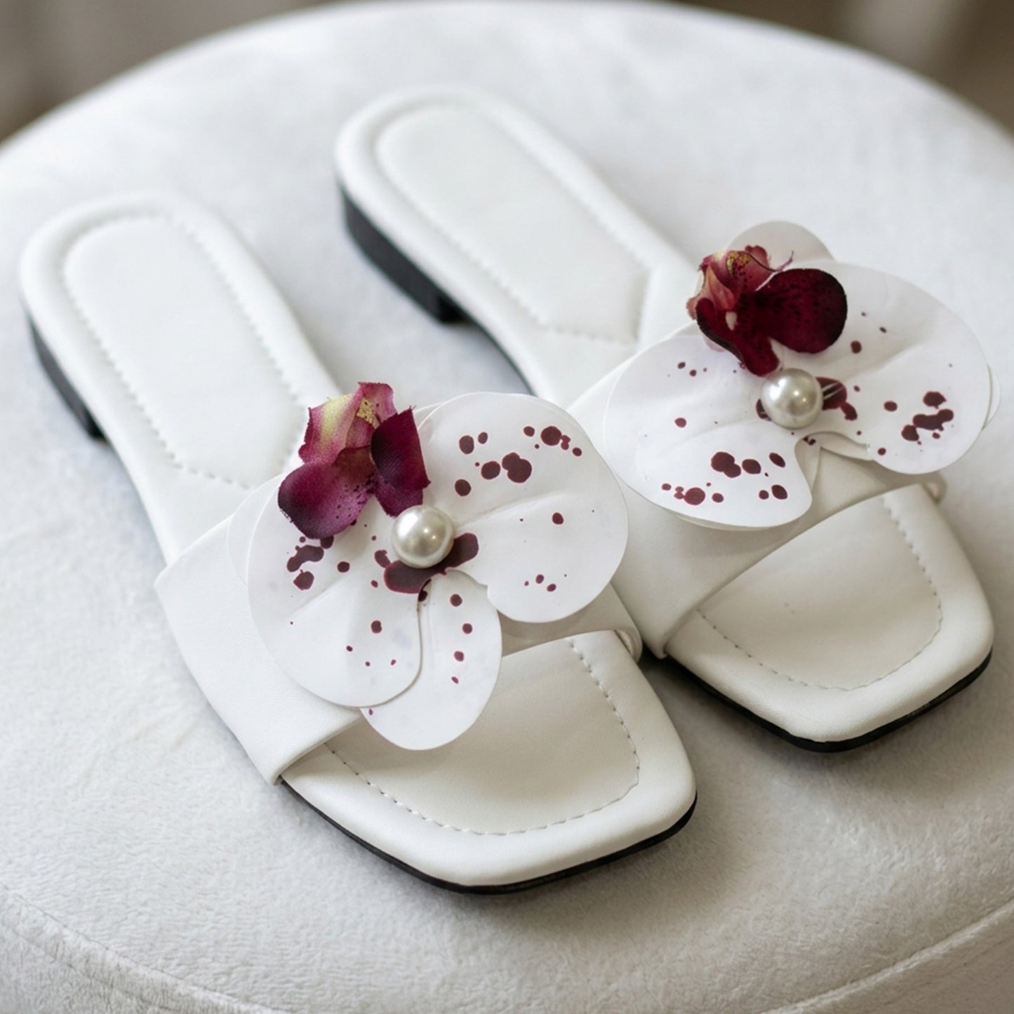 Flora Petal Flat Slides - MBFF|1965