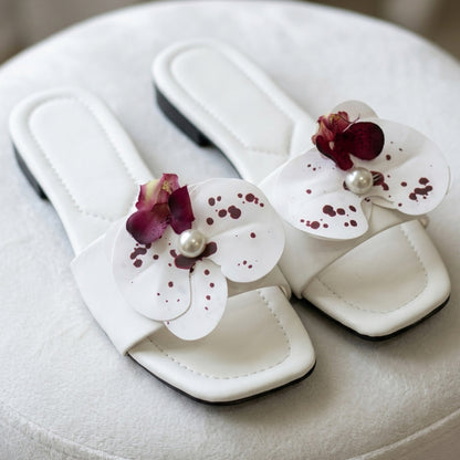 Flora Petal Flat Slides - MBFF|1965