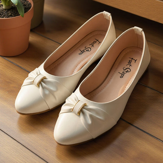 Ballerina Shoes with Bow Accent - MBK|1765