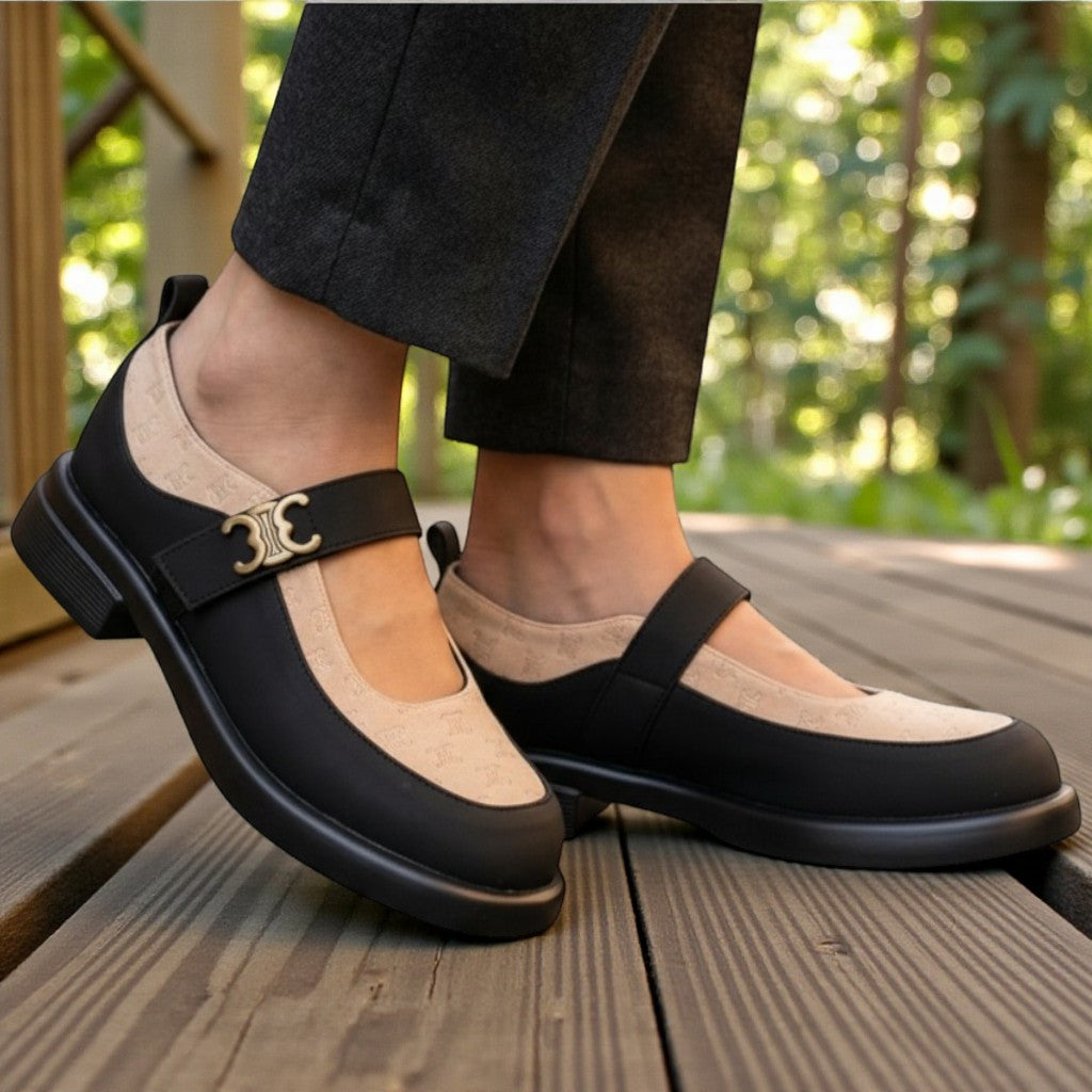 Mary Jane Suede Loafers - MS7035|4495