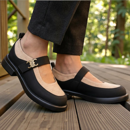 Mary Jane Suede Loafers - MS7035|4495