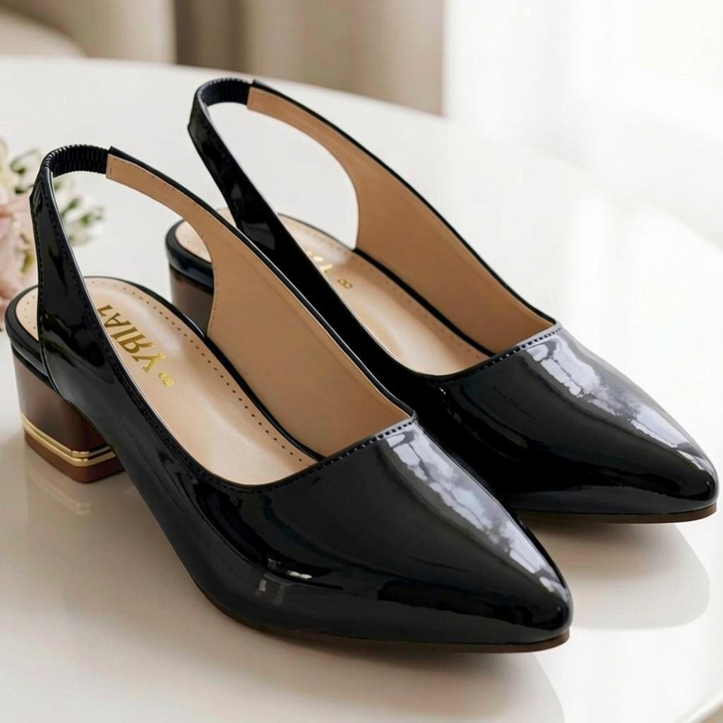 Patent Slingback Pumps - MSBP|2350