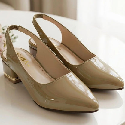 Patent Slingback Pumps - MSBP|2350