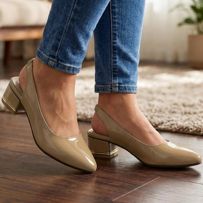 Patent Slingback Pumps - MSBP|2350