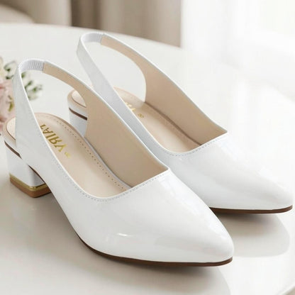 Patent Slingback Pumps - MSBP|2350