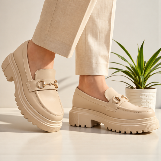 Chunky Loafers Wedge Shoes - CLWS|3250
