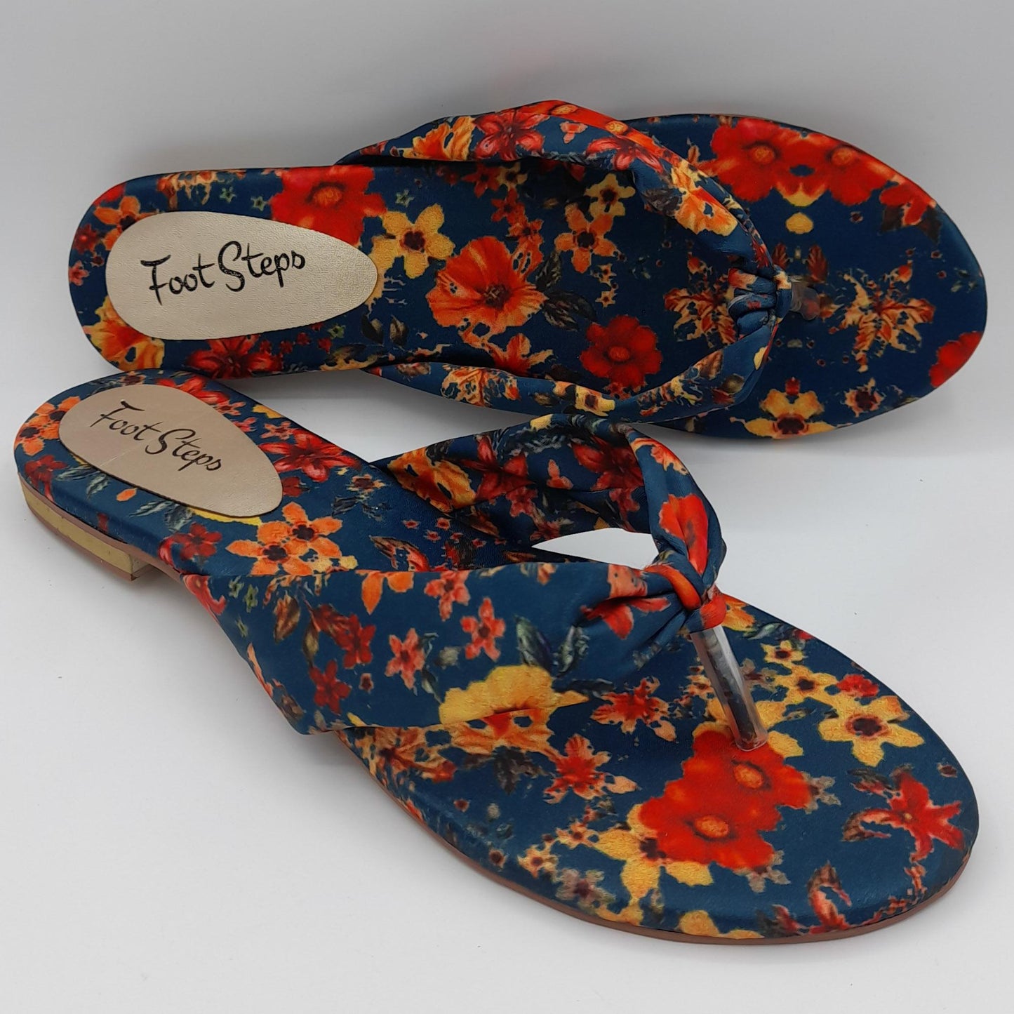 Summer Floral Flip Flops Flat Slides