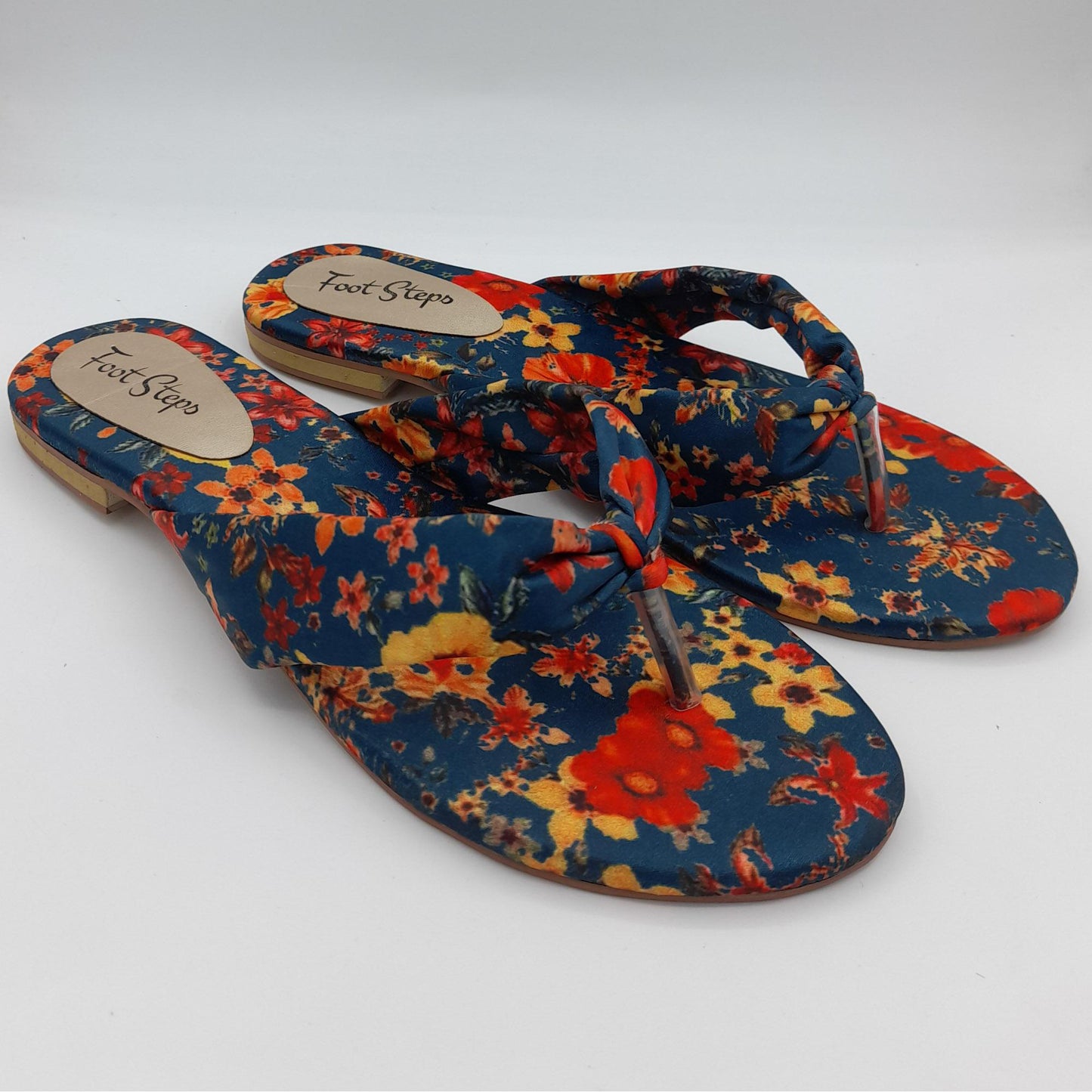 Summer Floral Flip Flops Flat Slides