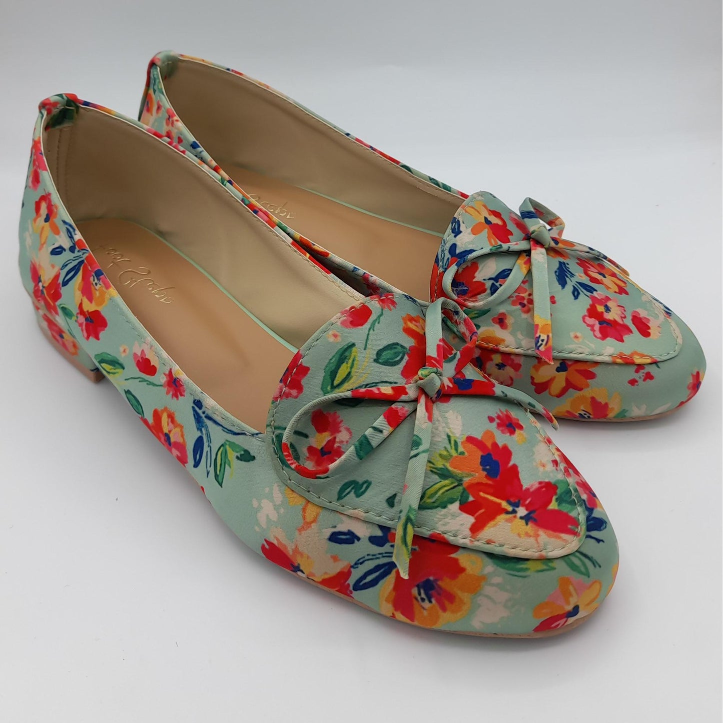 Floral Printed Loafer Shoes