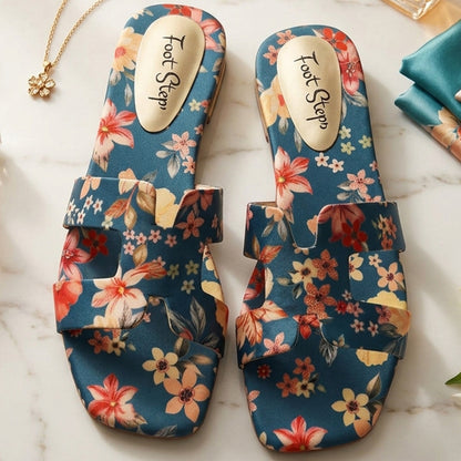 Summer Floral Flat Slides - SFH|2350