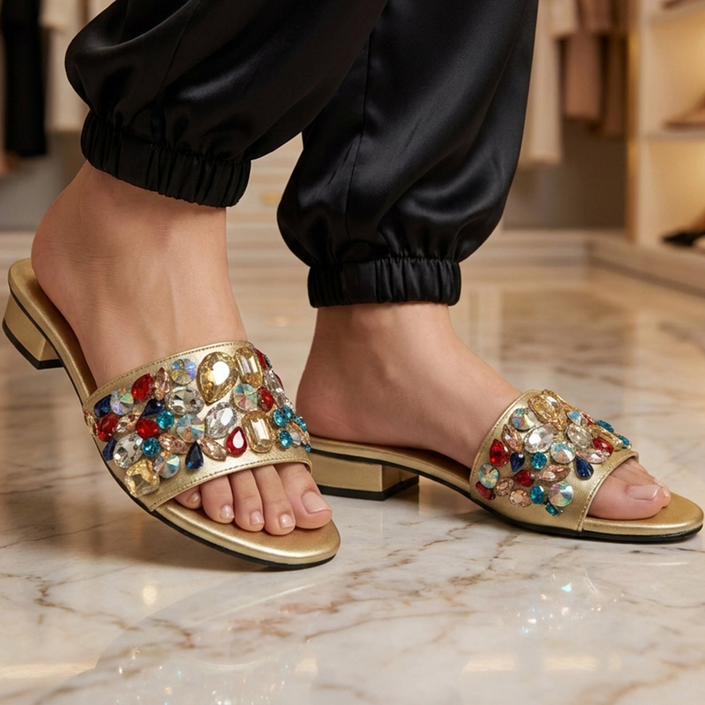 Mosaic Gemstones Slides - TGMJ|3100