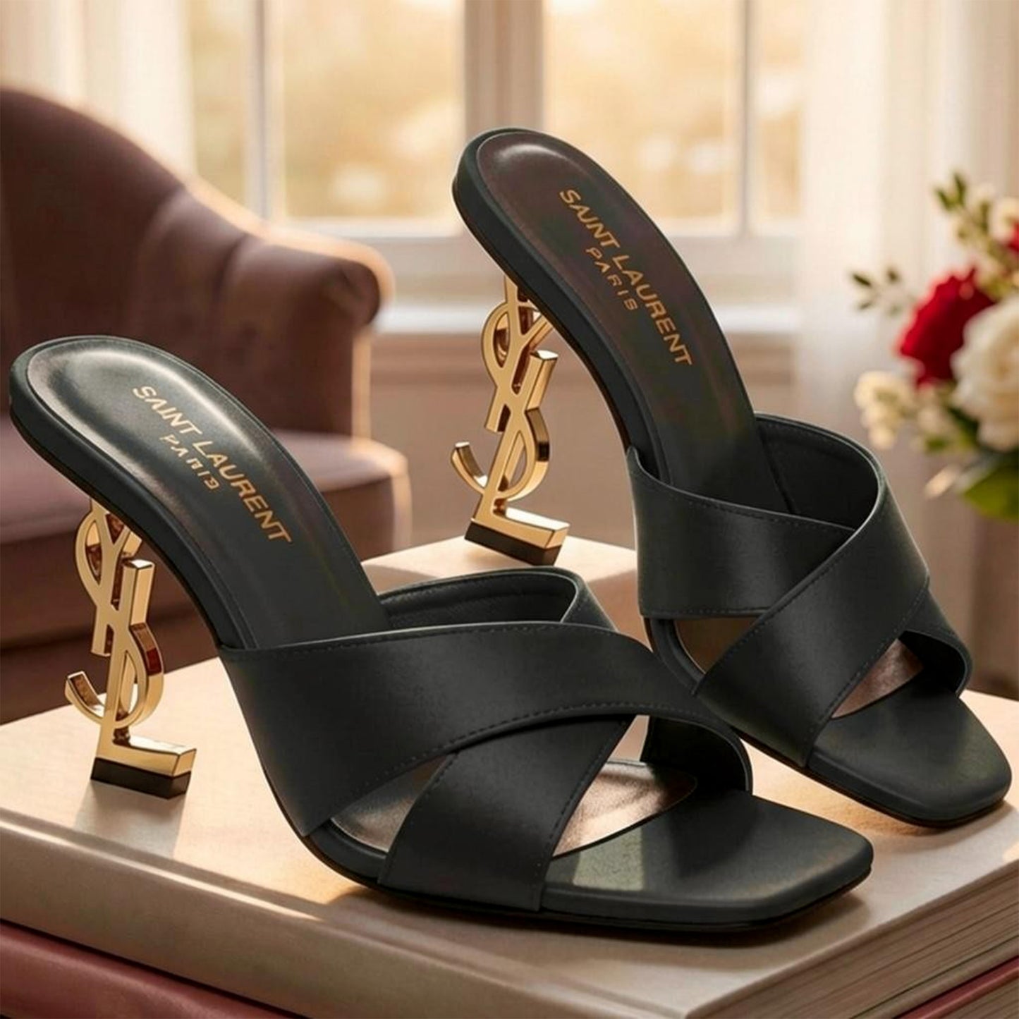 Saint Satin Y-Heels - VYSL|3750