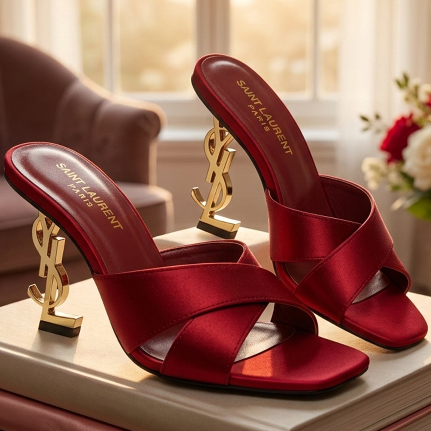 Saint Satin Y-Heels - VYSL|3750