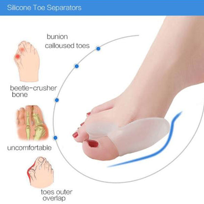 Soft Gel Bunion Corrector Hallux Valgus Stretcher Thumb Bone Adjuster