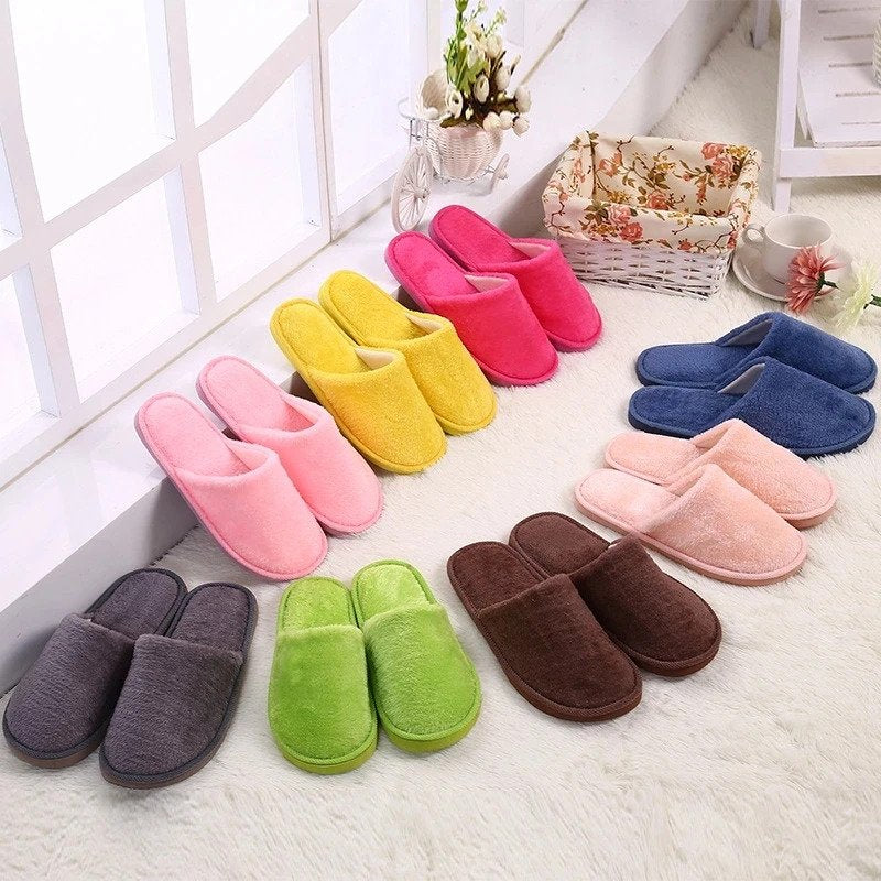 Indoor Soft Cotton House Slippers Warm Shoes For Women and Men