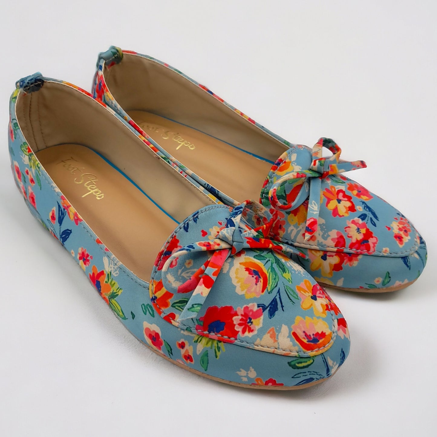 Floral Printed Loafer Shoes