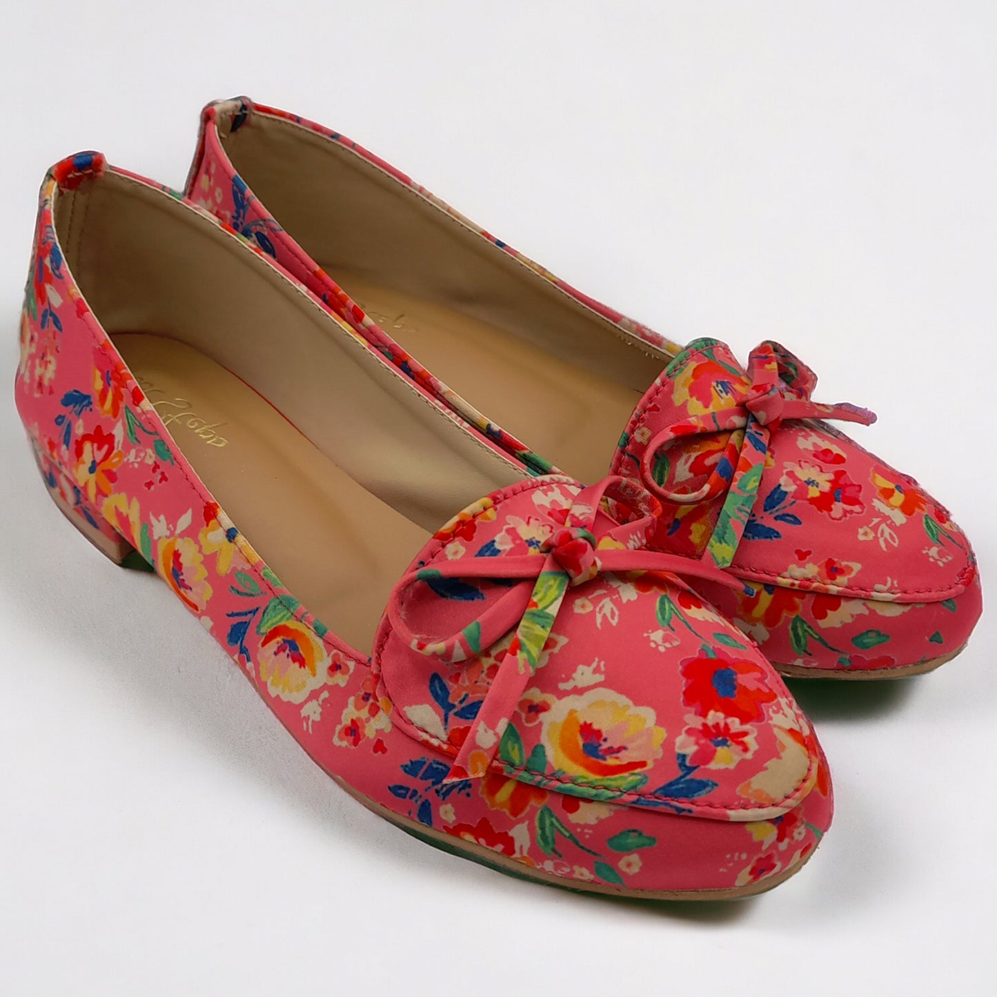 Floral Printed Loafer Shoes