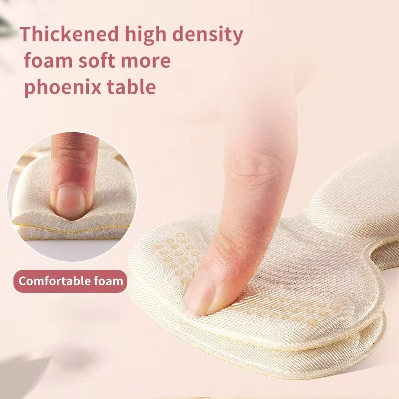 T-shaped Half Insole Cushion Pad Adhesive Heel Liner Protection For Pain Relief