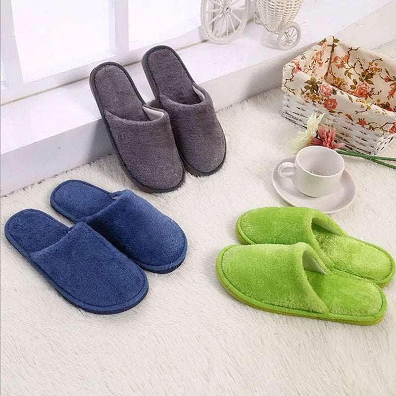 Indoor Soft Cotton House Slippers Warm Shoes For Women and Men