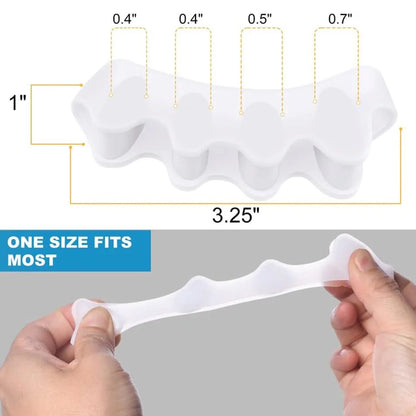 Silicone Gel Toe Separator for all foot fingers Toe Spacer and Stretcher