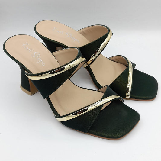 Verona Green Heels