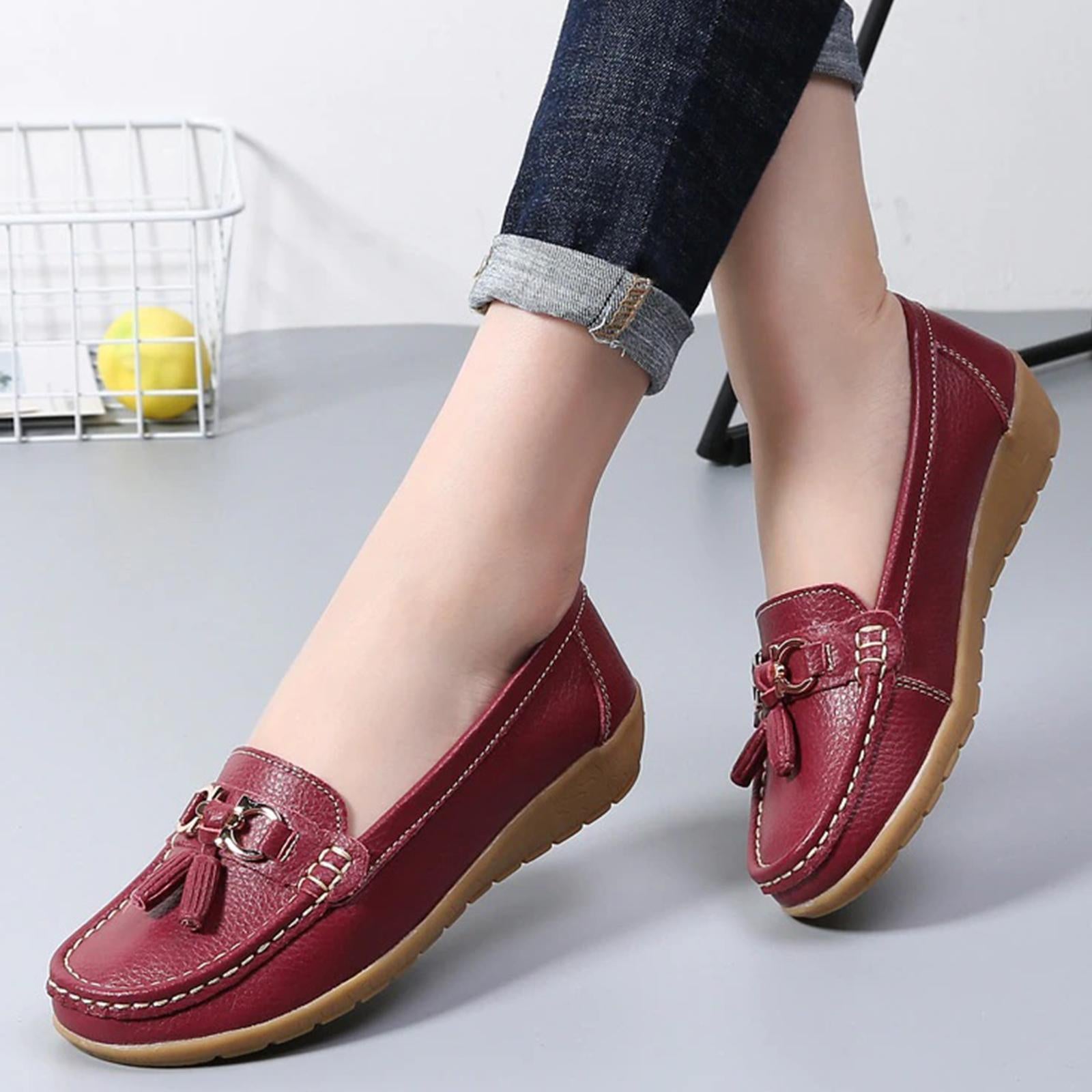 Genuine Leather Medicated Loafers For Women TB – Foot Steps